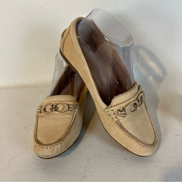 Coach Fortunata Women's Peachy Tan Loafers sz 6 - Picture 1 of 14